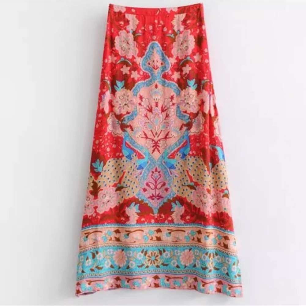 Malva Lotus  Bohemian Maxi Festival  Skirt - Picture 8 of 9